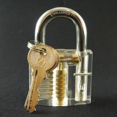 Clear Lock Pick Training Lock - 7 pin