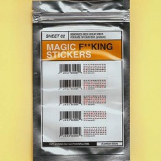 Magic F*cking Stickers - Sheet 2 (Aronson Cheat Sheet)
