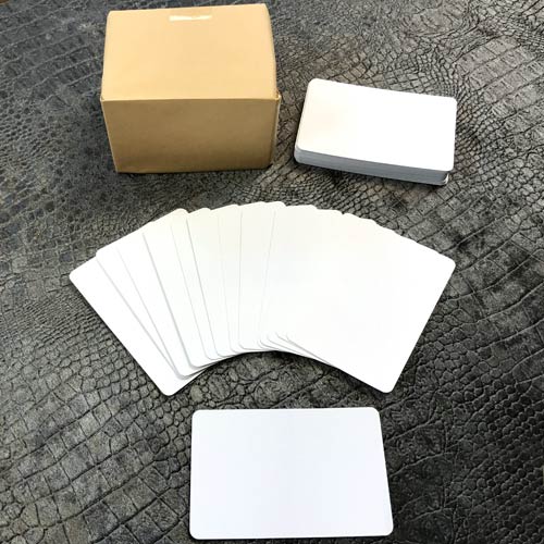 Packet of 200 Double Blank White Cards (not playing cards)