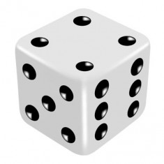 16mm White High Thrower Dice by PropDog