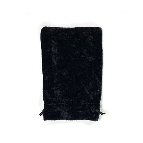 Black Velvet Drawstring Bag/Pouch - 12cm x 18cm