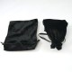 Black Velvet Drawstring Bag/Pouch - 11cm x 16cm