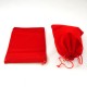 Red Velvet Drawstring Bag/Pouch - 13cm x 17cm