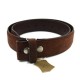 Suede Leather Belt - Brown