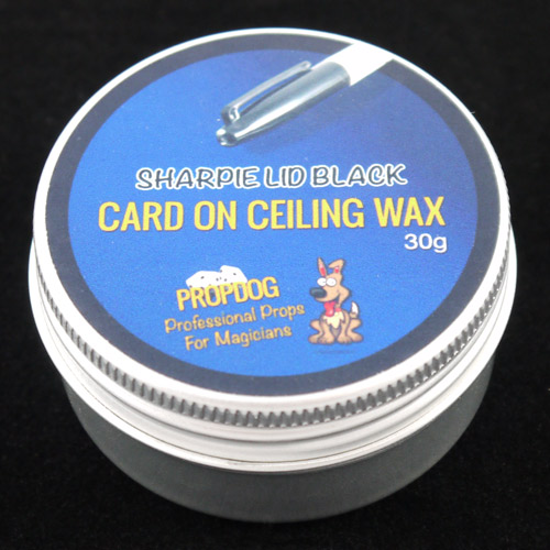 Card on Ceiling Wax by Propdog - Sharpie Lid Black 30g
