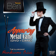 Appearing Metal Cane by Taiwan Ben - Black