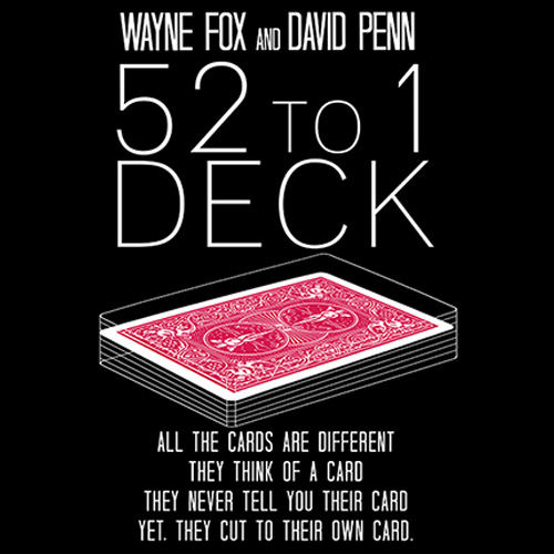 52 to 1 Deck (Red) by Wayne Fox and David Penn 