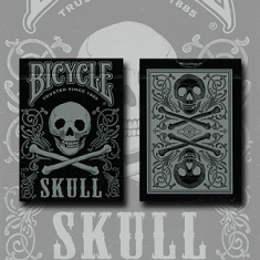 Bicycle Skull Metallic (Silver) by Gamblers Warehouse