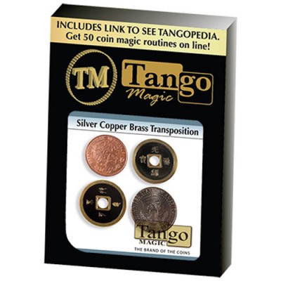 Copper Silver Brass Transposition - Half Dollar/Mexican Centavos and Chinese Coins - Tango (CH002) 