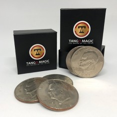 Perfect Shell Coin Set Eisenhower Dollar (Shell and 4 Coins D0202) by Tango Magic