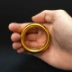 Jumbo Wedding Band/Ring - Gold Curved 55mm