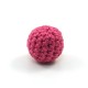 23mm Pink Crochet Ball by Five of Hearts Magic - Set of 4 (Contains no magnetic balls)