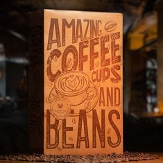 Amazing Coffee Cups and Beans by Adam Wilber 
