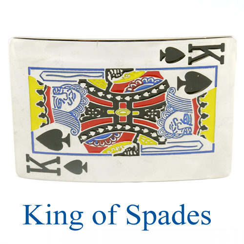 King Of Spades Belt Buckle