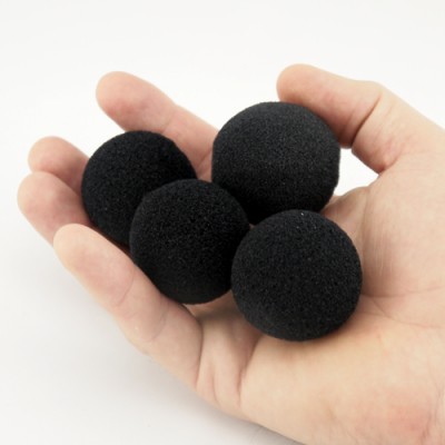 1.5" Ultra Soft Sponge Ball by Goshman - Black