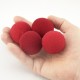 1.5" Super Soft Sponge Balls - Bag of 50 in Red