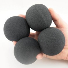 3" Super Soft Sponge Balls - Goshman - Black
