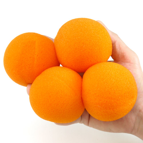 3" Super Soft Sponge Balls by Goshman - Orange