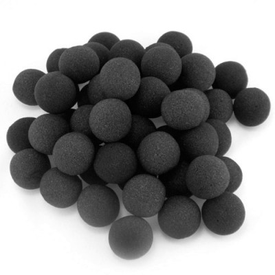 1" Super Soft Sponge Balls - Bag of 50 in Black