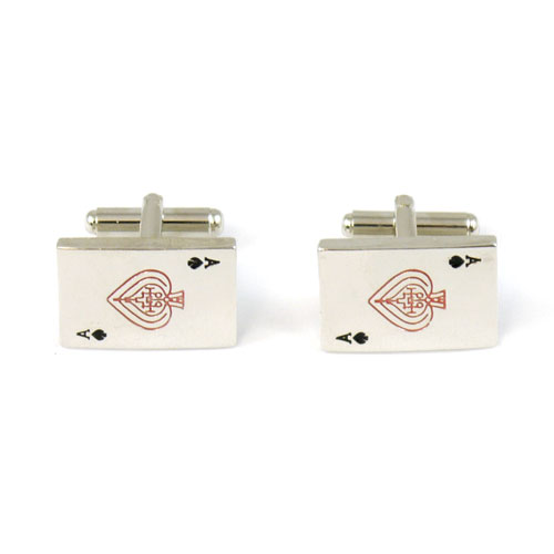 Red Ace Cufflink