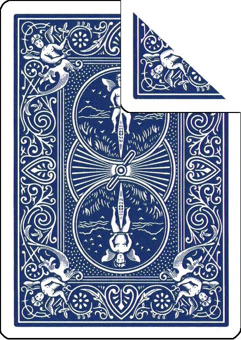 Bicycle Cards - Double Back, Blue-Blue (Pack of 5 cards)